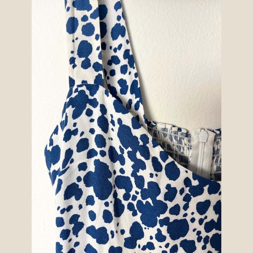 Reformation Humphrey Mini Dress in Rainey Blue - Size 4 - Picture 8 of 13